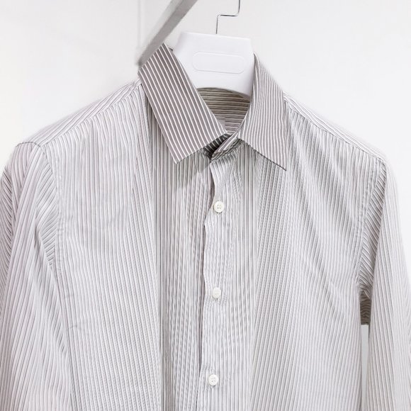 Prada Grey Pinstripe Shirt - Picture 3 of 13